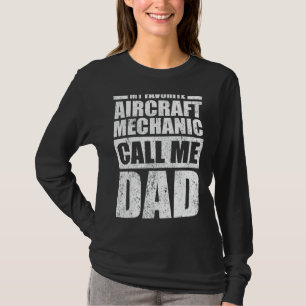 T-shirt Mens My Favori Aircraft Mechanic M'Appelle Papa F