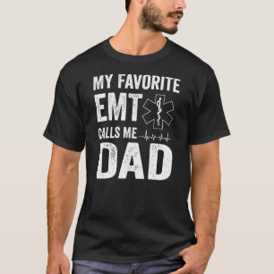 T-shirt Mens My Favori EMT appelle moi papa Fête des pères