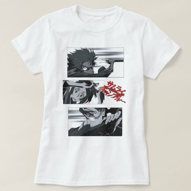 T-shirt Mens My Favori Manga Samurai Anime Champloo Gif (Design devant)