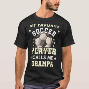 T-shirt Mens My Favori Soccer Player Me Appelle Grampa Soc