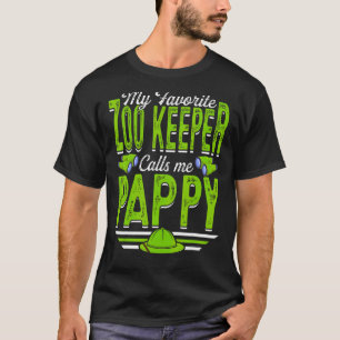 T-shirt Mens My Favori Zoo Keeper M'Appelle Animaux Pappy