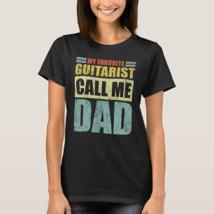 T-shirt Mens My Favorite Guitariste m'appelle Papa Père