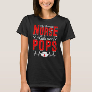 T-shirt Mens My Favorite Nurse Appelle Moi Pops Nursing Pa