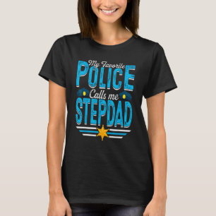 T-shirt Mens My Favorite Police appelle moi Stepdad Père