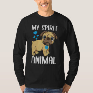 T-shirt Mens My Spirit Animal Carlin Chien I Love Papa Hea