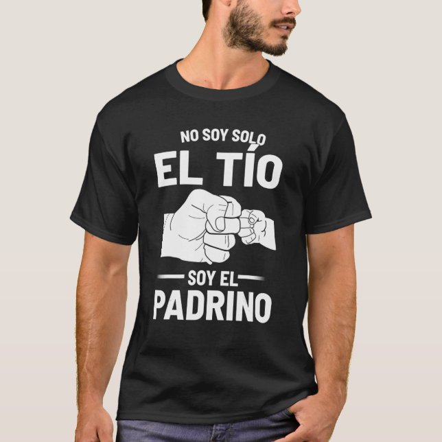 T-shirt Mens No Soy Solo El Tio Soy El Padrino (Devant)