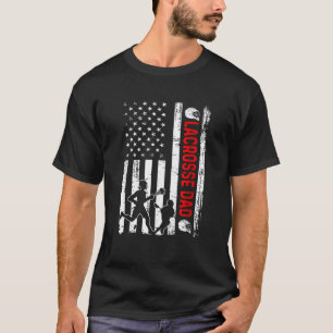 T-shirt Mens Nouveau Papa Bientôt Être Lacrosse Papa Retro
