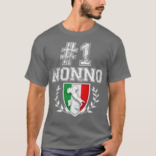 T-shirt Mens Numéro Un Nonno grand-père italien