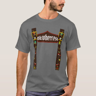 T-shirt Mens Octobre Lederhosen Costume Oktoberfest Bavari