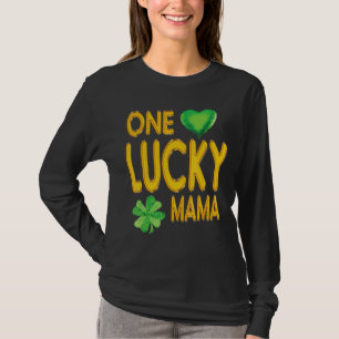 T-shirt Mens One Lucky Mama Irish Rainbow Tee Leopard Part