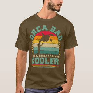 T-shirt Mens Orca Papa Comme Un Père Régulier Mais Père Gl