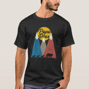 T-shirt Mens Papa Bear Chemise Trois Cubs Triplet Papa F