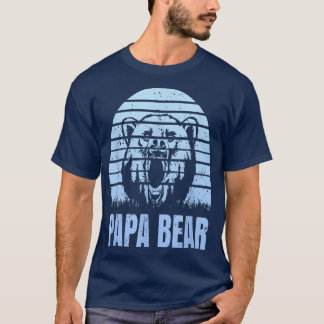 T-shirt Mens Papa Bear Father Day Quote, Saying