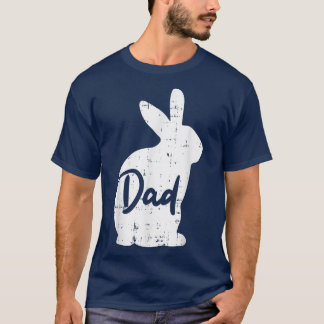 T-shirt Mens Papa Bunny Pâques Jour Mignonne Rabbit Daddy 