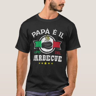 T-shirt Mens Papà Capo Del Barbecue Griglia BBQ Padre