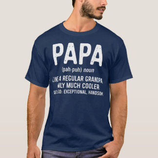 T-shirt Mens Papa Définition Comme Un Grand-Père Ordinaire