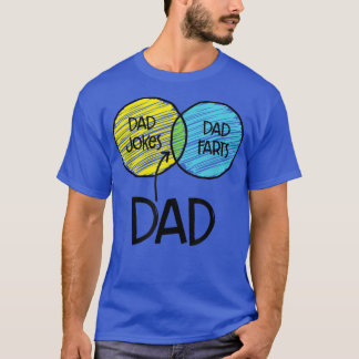 T-shirt Mens Papa Farts Papa Blagues Bad Puns Plaisanter D