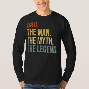 T-shirt Mens Papa Fête des pères Papa L'Homme Le Mythe La