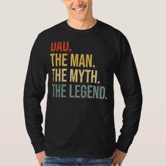 T-shirt Mens Papa Fête des pères Papa L'Homme Le Mythe La