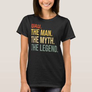 T-shirt Mens Papa Fête des pères Papa L'Homme Le Mythe La