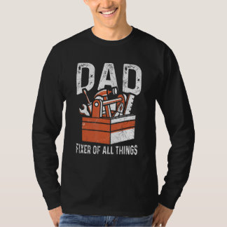 T-shirt Mens Papa Fixer De Toutes Les Choses Pour Un Handy