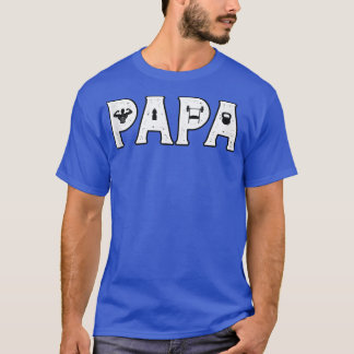 T-shirt Mens Papa Gym Lover Papa Débardeur