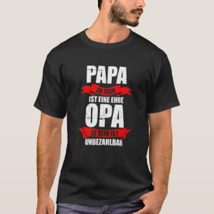 T-shirt Mens Papa Honore Grand-père Inpricable Grand-fils