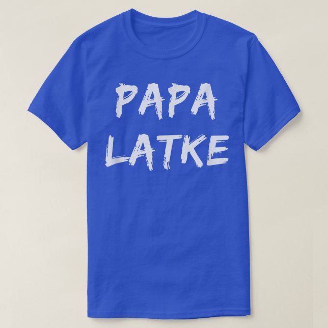 T-shirt Mens Papa Latke Mens Latke Hanoukka Cadeau unique (Design devant)