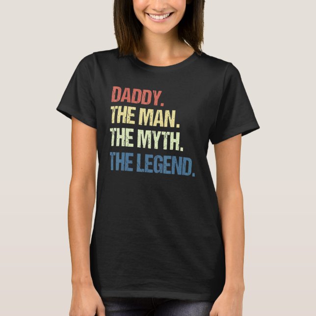 T-shirt Mens Papa L'Homme Le Mythe La Légende Hommes Pour  (Devant)