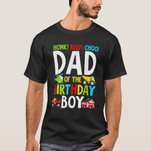 T-shirt Mens Papa Of The Birthday Boy Shirt Transport