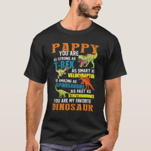 T-shirt Mens Pappysaurus T Rex Dinosaur Pappy Saurus Famil
