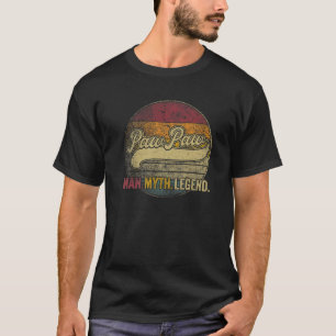 T-shirt Mens Paw Paw The Man Myth Légende Cadeau de Noël