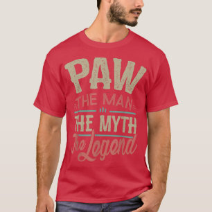 T-shirt Mens Paw T from Grandchildren Paw the Myth the