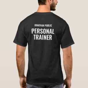 T-shirt Mens Personal Trainer Modern Big Police Nom Texte