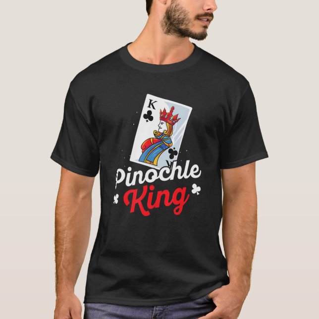 T-shirt Mens Pinochle Player   Pinochle King His And Hers  (Devant)