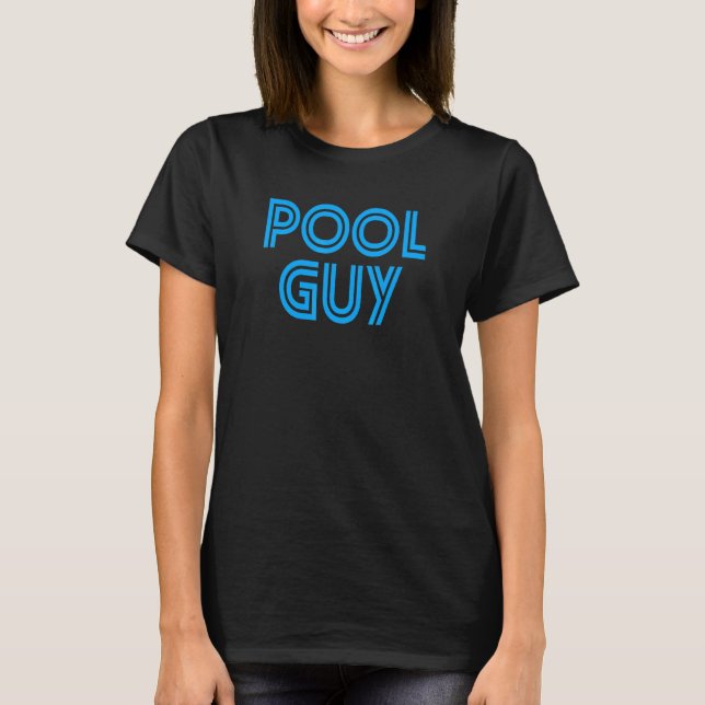 T-shirt Mens Pool Guy (Devant)