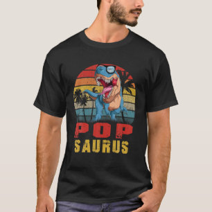 T-shirt Mens Pop Saurus Dinosaur Funny Popsaurus T Rex Lov