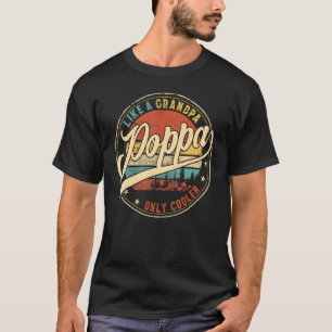 T-shirt Mens Poppa Comme Un Grand-Père Seulement Fête des