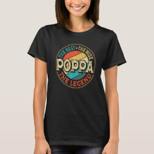 T-shirt Mens Poppa Le Meilleur Le Sage La Légende Grand-Pè