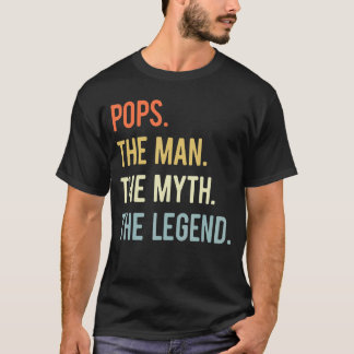 T-shirt Mens Pops The Man The Myth The Legend Père's D