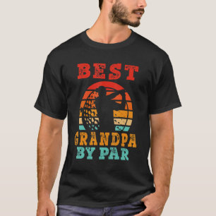 T-shirt Mens Pour Fête des pères Best Grand-pa Par Par Gol