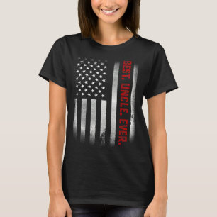 T-shirt Mens Pour Oncle Meilleur Oncle Jamais Nous Drapeau