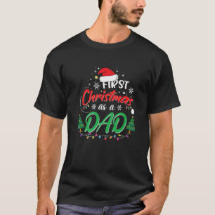 T-shirt Mens Premier Noël Comme Papa Nouveau Papa 1St Chr