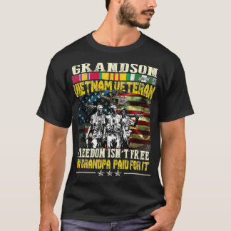 T-shirt Mens Proud Grandson Of Vietnam Vétéran Freedom I