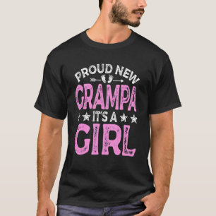 T-shirt Mens Proud New Grampa Its A Girl Gender Reveal Bab
