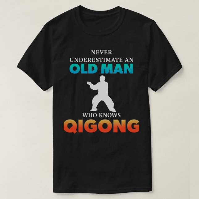 T-shirt Mens Qi Gong Chi Kung Praticiens Yoga Meditatia (Design devant)