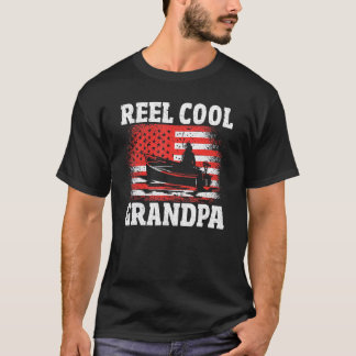 T-shirt Mens Ree Cool Grandpa Pêcheurs Granddad Usa Fishi