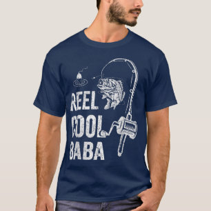 T-shirt Mens Reel Cool Baba Pêche Fête des pères des ailes