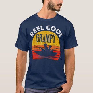 T-shirt Mens Reel Cool Grampy Vintage Funky Fête des pères