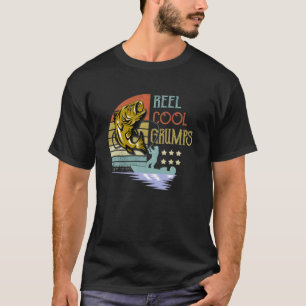 T-shirt Mens Reel Cool Grumps Fisherman Grumps père's Da